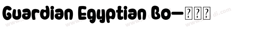 Guardian Egyptian Bo字体转换